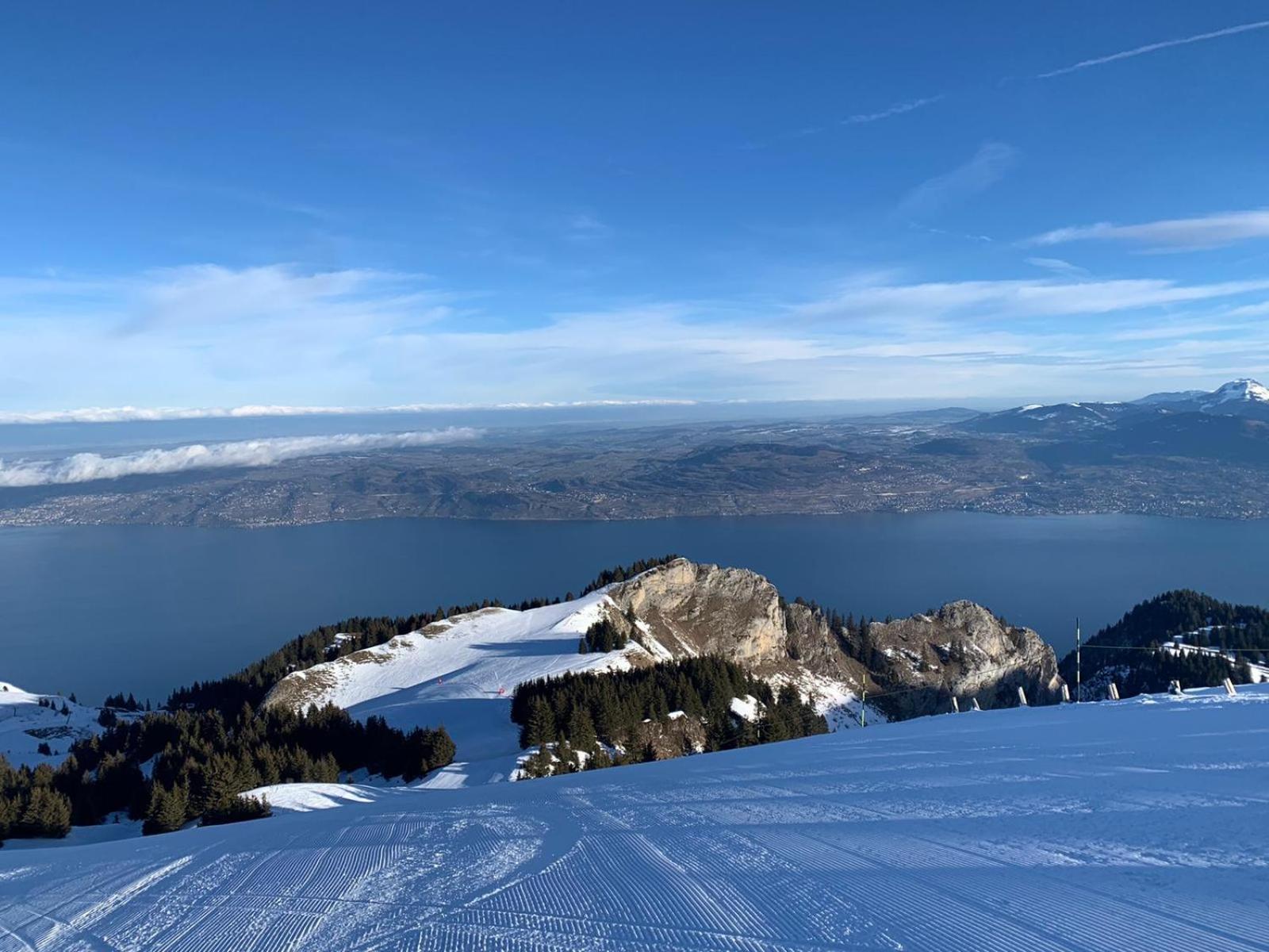 Chalet Les Alpages Vue Panoramique Sur Le Lac Leman Thollon-les-Mémises Extérieur photo